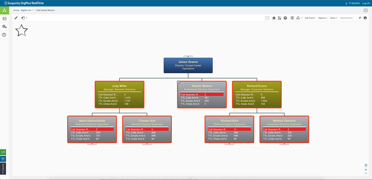 Call Center Organizational Chart