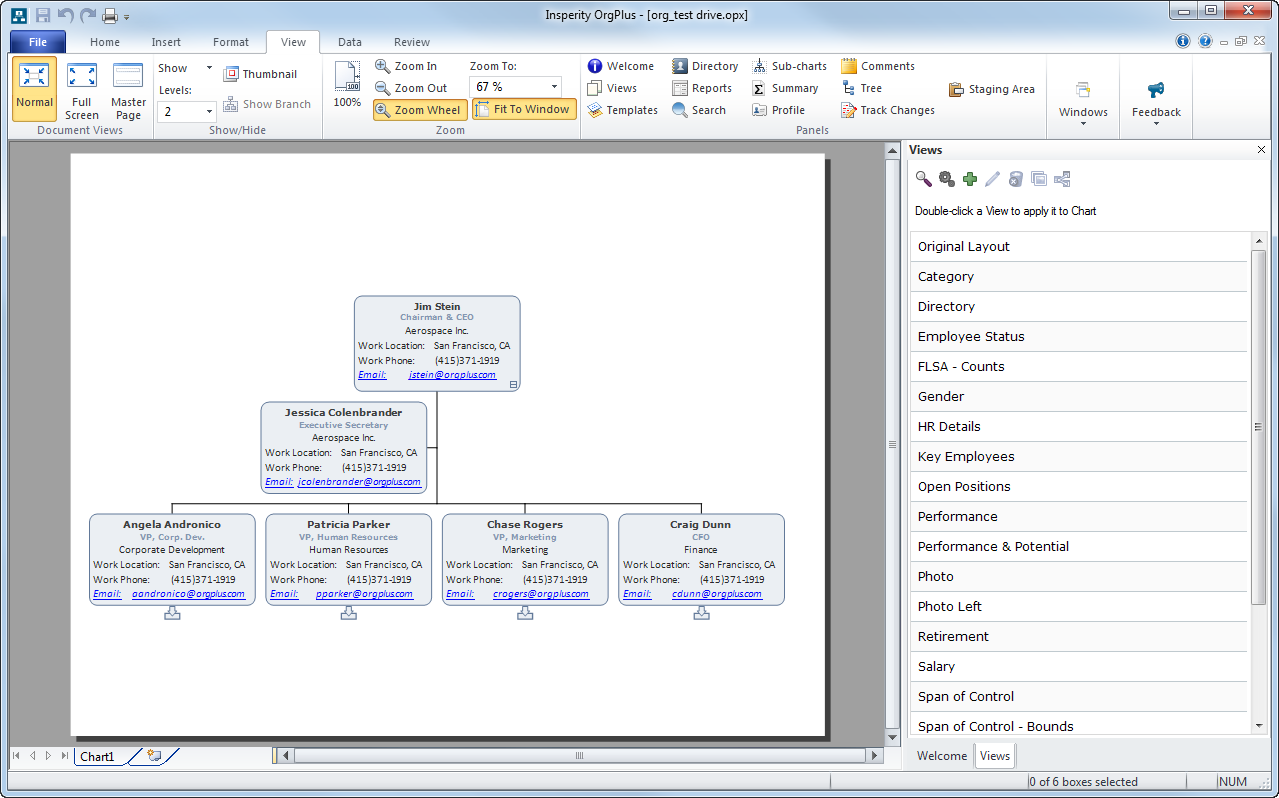 Custom org charts